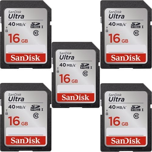 Best SanDisk Ultra 16GB 5 packs memory cards