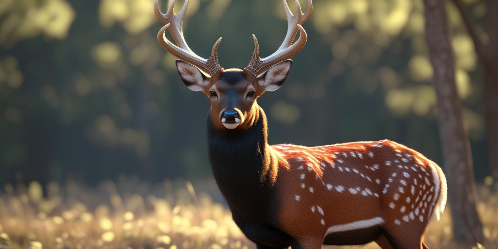 Deer With Black Face