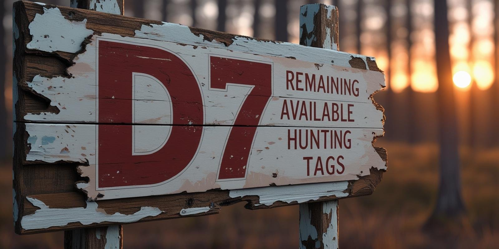 How Many D7 Deer Tags are Left